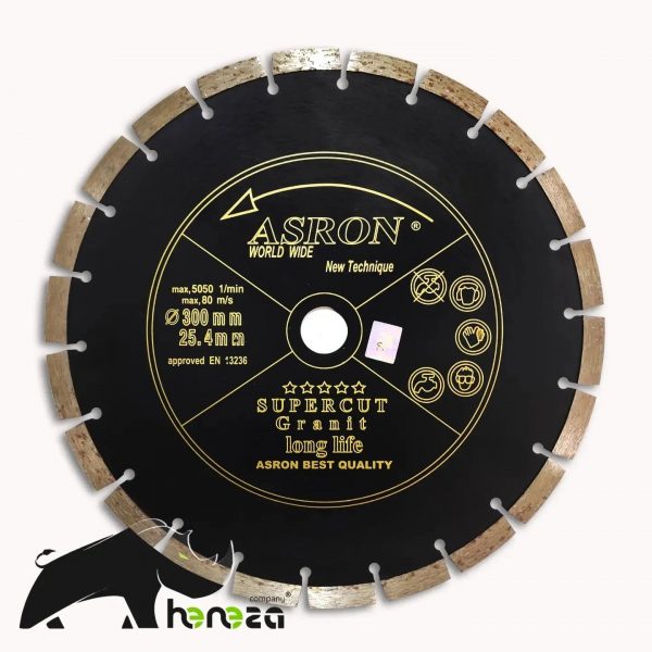 دیسک برش آسرون گرانیت بر مشکی صفحه ASRON 300