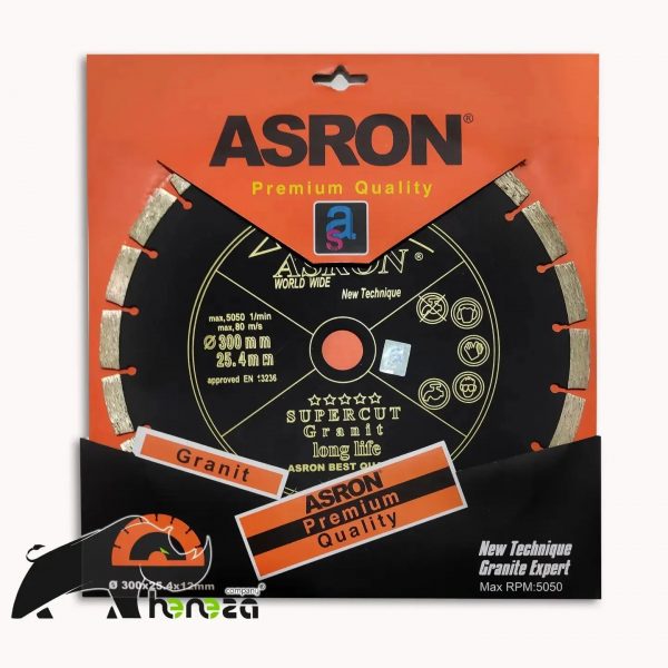 دیسک برش آسرون گرانیت بر مشکی صفحه ASRON 300